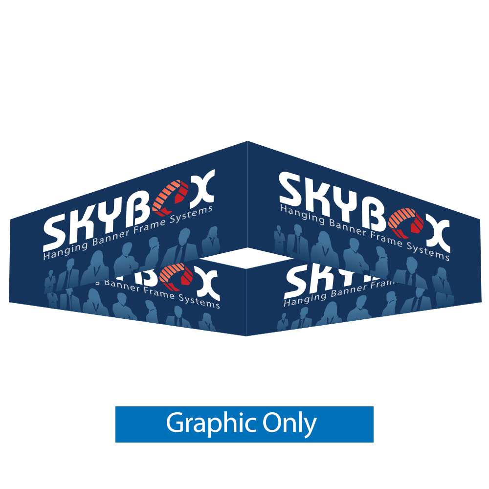 20ft Hanging Banner Square — Double Sided Graphic Only